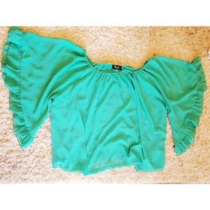 Jade bell sleeve tunic